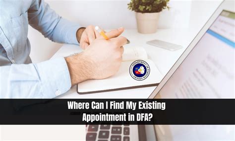 manage existing appointment dfa